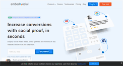 Desktop Screenshot of embedsocial.com